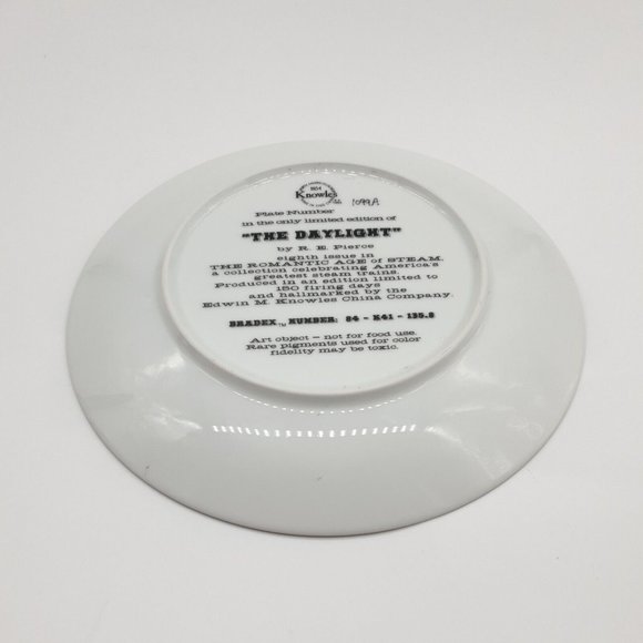 Romantic Age Of Steam Knowles Collector Plate Train Engines The Daylight - Picture 7 of 9